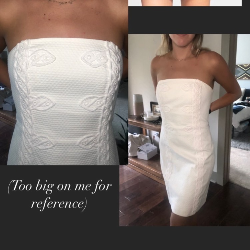 Lilly Pulitzer Strapless White Dress